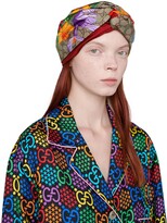 Thumbnail for your product : Gucci GG Flora print head band