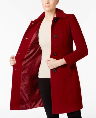 Anne Klein Seamed Walker Wool-Cashmere Blend Coat