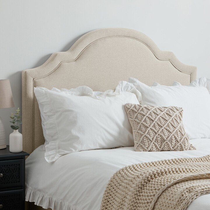 Dunelm Margo Faux Linen Struts Headboard Sandstone ShopStyle