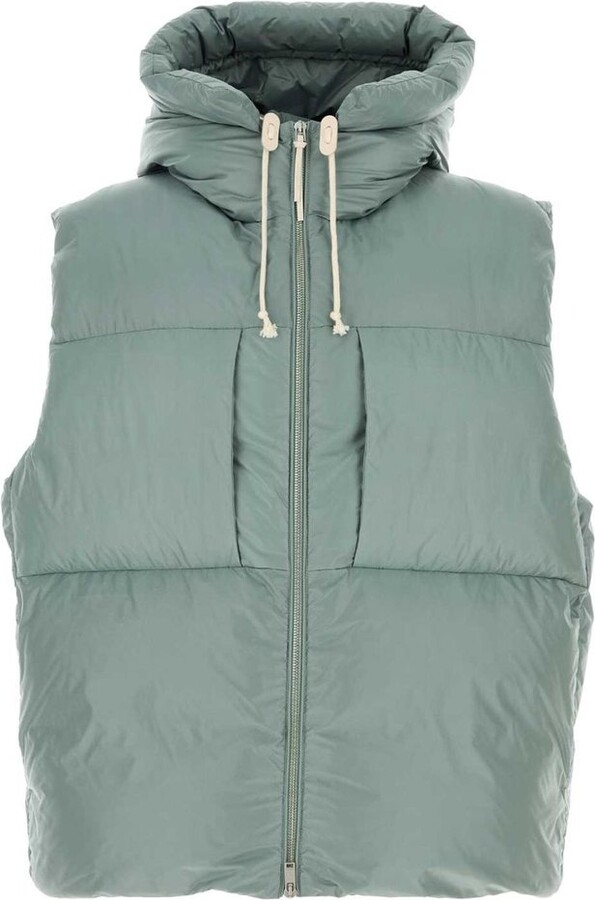 Jil Sander Drawstring Hooded Down Gilet