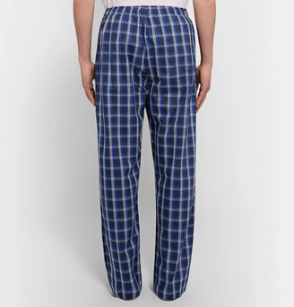 Derek Rose Barker Checked Cotton Pyjama Trousers
