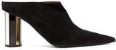 Thumbnail for your product : Proenza Schouler Suede Block Heel Mules - Womens - Black