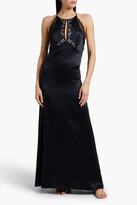 Thumbnail for your product : La Perla Embroidered silk-blend satin nightdress