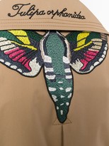Thumbnail for your product : Gucci Butterfly Applique Gabardine Trench Coat