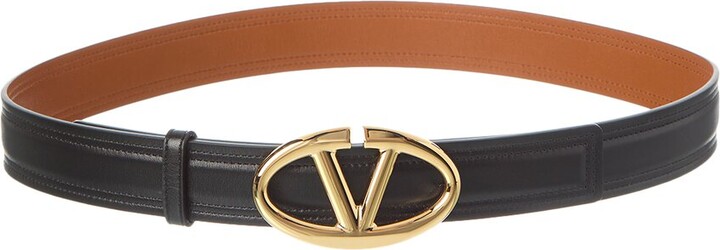 Valentino VLogo Moon 30mm Leather Belt