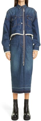 sacai denim dress
