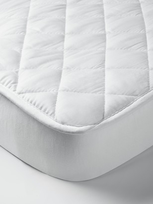 John Lewis & Partners Micro-Fresh Quilted Cotton Cotbed Mattress Protector