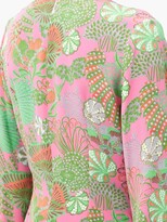 Thumbnail for your product : Raey Knot-front Psychedelic Floral-print Pyjama Jacket - Multi