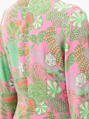 Raey Knot-front Psychedelic Floral-print Pyjama Jacket - Multi