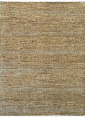 Bokara Rug Co. Inc. High-Quality Hand-Knotted Brown And Silver Area Rug