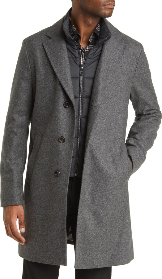 HUGO BOSS Hyde Virgin Wool Blend Overcoat - ShopStyle Raincoats ...