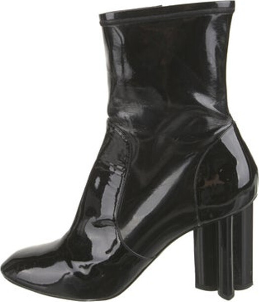 Louis Vuitton Uniformes Patent Leather Sock Boots - ShopStyle