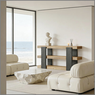 August Grove Versatile Side TableConsole Table3-Tier Sofa TableEntryway Table