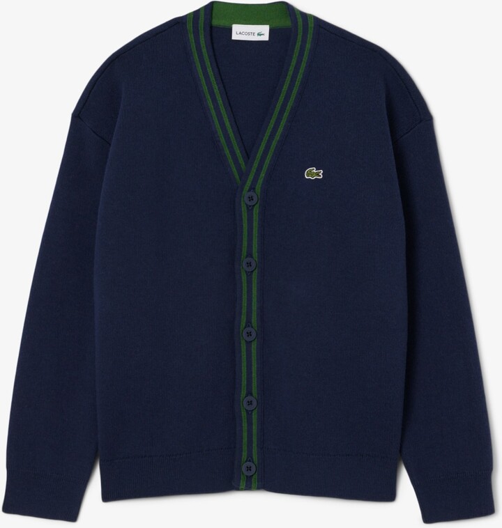 Boys' Cotton & Wool V-Neck Cardigan