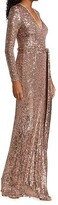 Thumbnail for your product : Naeem Khan Deep V Column Gown
