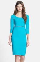 Thumbnail for your product : Nicole Miller Illusion Inset Bandage Knit Dress