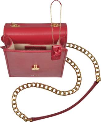 N°21 Red Nappa Leather Micro Bow Bag