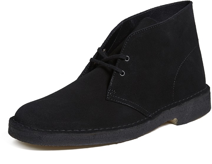 clarks originals black desert boots