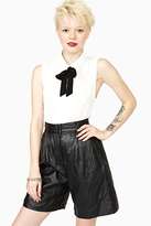 Thumbnail for your product : Nasty Gal Liza Leather Shorts