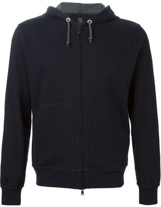 Brunello Cucinelli zip front hoodie