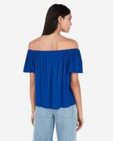 Thumbnail for your product : Express Off The Shoulder Button Front Top