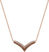 Thumbnail for your product : LeVian 14K Strawberry Gold®, Chocolate Diamond® & Nude Diamond™ Chevron Pendant Necklace