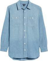 Thumbnail for your product : J.Crew Relaxed Chambray Boy Shirt