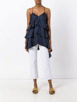 Thumbnail for your product : Erika Cavallini tiered camisole