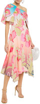 Thumbnail for your product : Peter Pilotto Draped Floral-print Cotton-poplin Dress