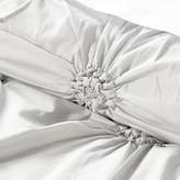 Thumbnail for your product : Pottery Barn Teen Ruched Rosette Organic Duvet Cover, Full/Queen, White