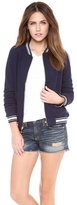 Thumbnail for your product : Juicy Couture Racer Rib Bomber Jacket