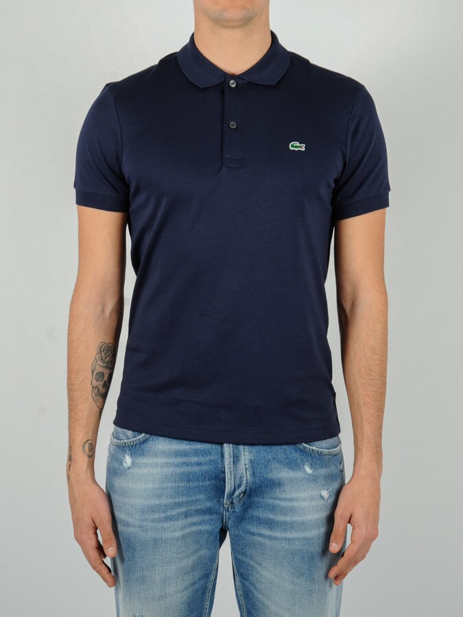 lacoste polo navy blue