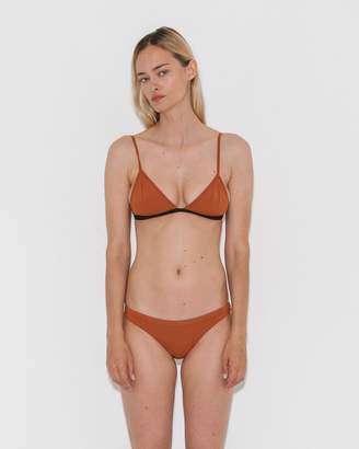 Haight Black + Rust Taping Triangle Bikini