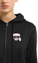 Thumbnail for your product : Karl Lagerfeld Paris Oversized Zip-Up Cotton Sweatshirt