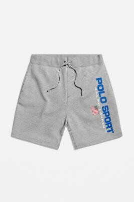Polo Ralph Lauren Grey Sports Shorts - Grey L at Urban Outfitters