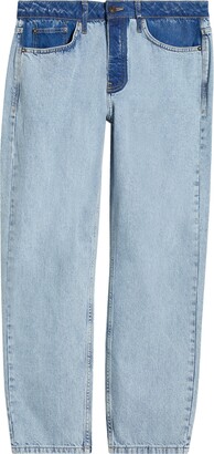 Topman Cut & Sew Relaxed Fit Jeans