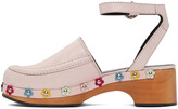 Thumbnail for your product : Nicole Saldaña SSENSE Exclusive Pink Bibi Heels