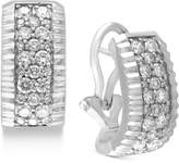 Thumbnail for your product : Effy Trio by Diamond Pavé Hoop Earrings (9/10 ct. t.w.) in 14k White or Yellow Gold
