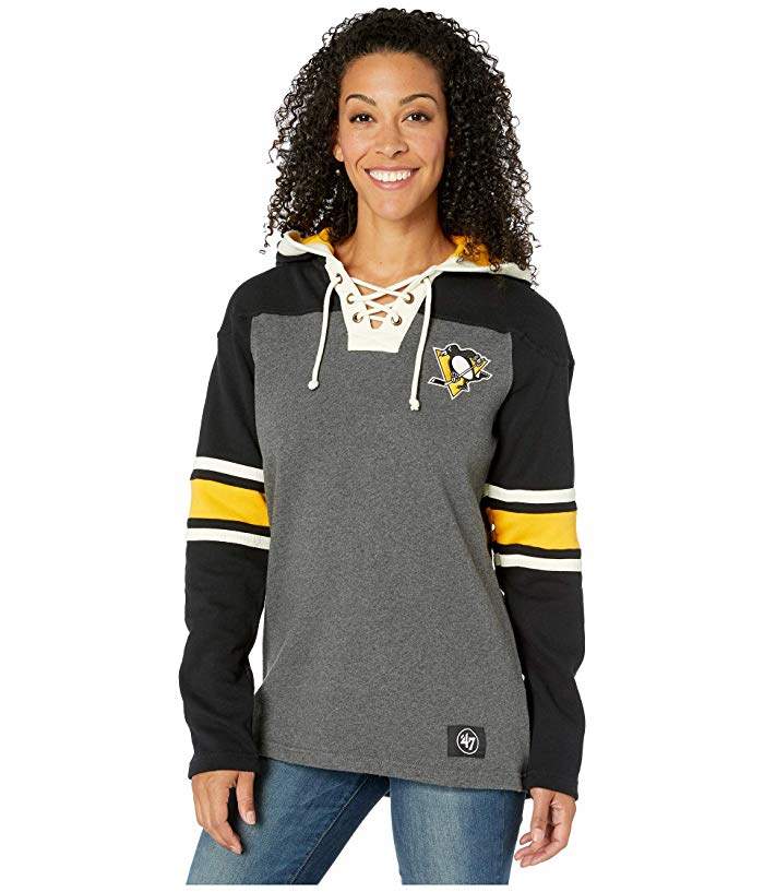 penguins lace up hoodie