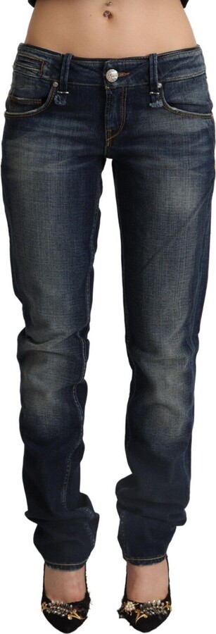 Acht Washed Cotton Skinny Low Waist Women's Jeans