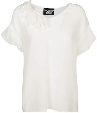 Moschino Boutique Silk Blouse With Rouches