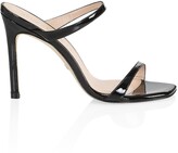 Thumbnail for your product : Stuart Weitzman Aleena Patent Leather Mules