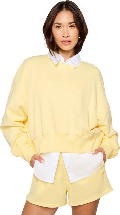 Fabletics Year Round Terry Crew Neck Sweatshirt