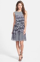 Thumbnail for your product : Betsey Johnson Print Fit & Flare Dress