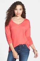 Thumbnail for your product : Frenchi Dolman Sleeve V-Neck Tee (Juniors)