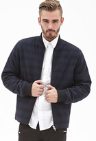 Thumbnail for your product : Forever 21 Plaid Bomber Jacket