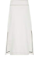 Thumbnail for your product : Courreges High-Waist Midi Denim Skirt