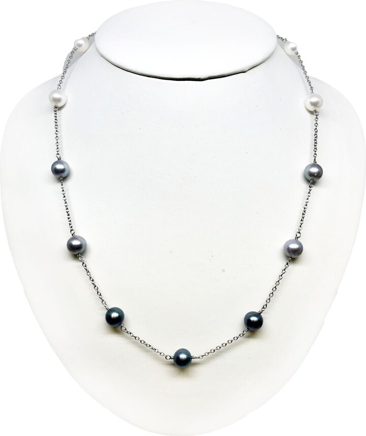 Etsy Ombré Sterling Silver 925 Station Necklace \