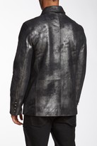 Thumbnail for your product : John Varvatos Star USA By Distressed Metallic Genuine Leather Jacket