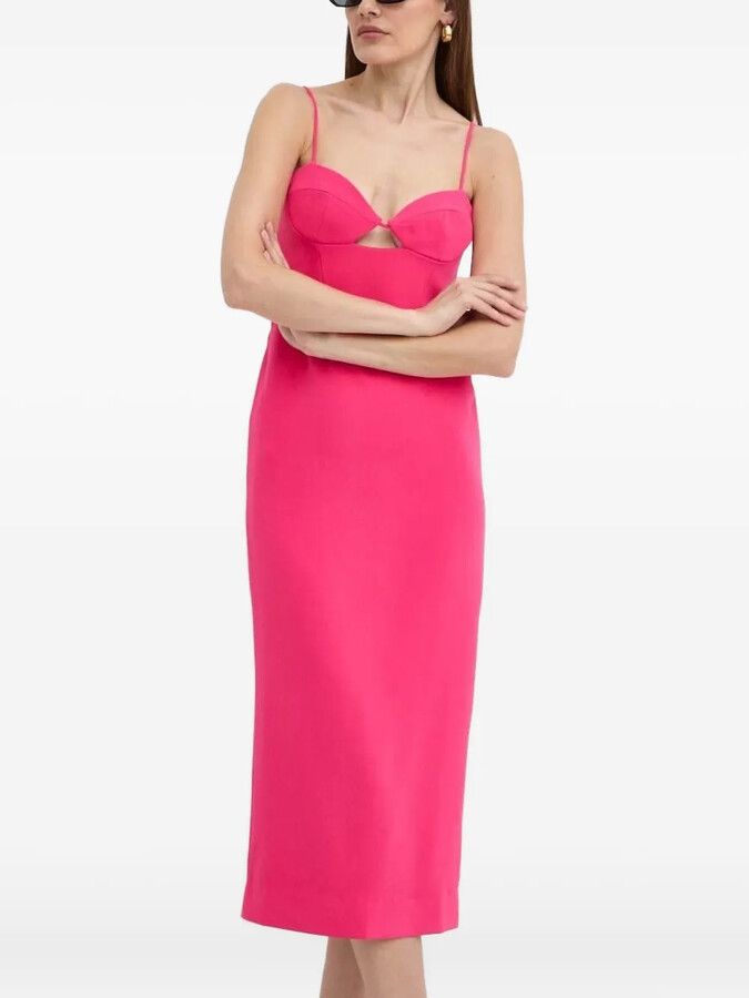 Bardot Cut-Out Midi Dress